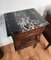 Vintage Italian Carved Walnut Black Marble Top Nightstands Bed Tables, Set of 2 7