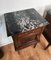Vintage Italian Carved Walnut Black Marble Top Nightstands Bed Tables, Set of 2, Image 7