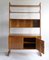 Walnut Bookcase Cabinet with Sliding Desk, Italy, 1950s 4