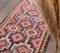 Alfombra de pasillo Kilim Oushak turca vintage de tejido plano hecha a mano, Imagen 4