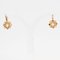 20th Century French Natural Pearl Diamond 18 Karat Gold Lever Back Earrings, Image 8