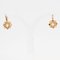 Französische Ohrringe aus 18 Karat Gold mit Hebelverschluss aus natürlichen Perlen, 20. Jh 8
