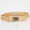 Ribbon Curb Mesh 18 Karat Yellow Gold Bracelet, 1960s, Image 7