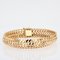 Ribbon Curb Mesh 18 Karat Yellow Gold Bracelet, 1960s 3