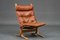 Vintage Norwegian Leather Seista Chair by Ingmar Relling 1