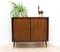 Mid-Century Vintage Teak Vinyl Regal mit Rolltüren, 1960er 4