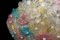 Mehrfarbige Murano Glas Blumen Korb Deckenlampe von Barovier and Toso 8