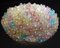 Multicolor Murano Glass Flowers Basket Ceiling Light from Barovier and Toso 3