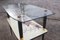 Mid-Century French Glass Formica Side Table 8
