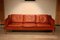 2213 3-Sitzer Sofa aus cognacfarbenem Leder von Børge Mogensen für Fredericia 2
