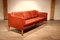 2213 3-Sitzer Sofa aus cognacfarbenem Leder von Børge Mogensen für Fredericia 4