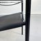 Mid-Century Italian Black Leather Spaghetti Armchairs by Belotti for Alias, 1980s, Set of 3, Image 14