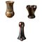 Belgian Ceramic Vases, Set of 3 1