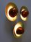 Mid-Century Modern Scandinavian Copper Sconces, 1960s, Set of 3 15