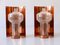 Mid-Century Modern Copper & Glass Sconces by Kaiser Leuchten, 1960s, Set of 2, Image 1