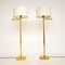 Vintage Brass Floor Lamps by George Hansen for Metalarte, Set of 2 2