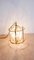 Lampadario grande a forma di lanterna in ottone e vetro, Francia, anni '80, Immagine 9