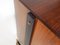 Kleiner italienischer Mid-Century Modern Schrank aus Holz, schwarzem Metall und Messing 7