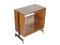 Kleiner italienischer Mid-Century Modern Schrank aus Holz, schwarzem Metall und Messing 5