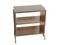 Kleiner italienischer Mid-Century Modern Schrank aus Holz, schwarzem Metall und Messing 9