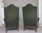 Large Early 20th Century Walnut Wingback Armchairs, Set of 2 11
