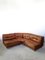 Italian Leather Modular Semicircle Sofa from Saporiti, 1970s, Set of 3, Image 1