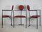 French Steel and Leather Armchairs, 1980s, Set of 3 24