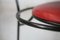French Steel and Leather Armchairs, 1980s, Set of 3, Image 4