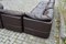 Brown Leather Modular Sofa from Rolf Benz, 1970, Set of 6 20