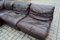 Brown Leather Modular Sofa from Rolf Benz, 1970, Set of 6, Image 11