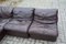 Brown Leather Modular Sofa from Rolf Benz, 1970, Set of 6, Image 9