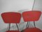 Red Formic Chairs Set, 1970s, Set of 4 5