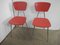 Set de Chaises en Formique Rouge, 1970s, Set de 4 11