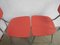 Set de Chaises en Formique Rouge, 1970s, Set de 4 8