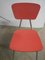 Juego de sillas fórmicas rojas, años 70. Juego de 4, Imagen 9