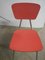 Set de Chaises en Formique Rouge, 1970s, Set de 4 9