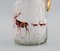 Brocca da birra in vetro artistico con cervo dipinto a mano di Legras Saint Denis, Immagine 3