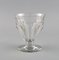 Clear Mouth Blown Crystal Glass Tallyrand Glasses from Baccarat, France, Set of 9 4