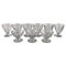 Clear Mouth Blown Crystal Glass Tallyrand Glasses from Baccarat, France, Set of 9 1