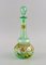 Green Mouth-Blown Art Glass Cabarat Cigogne Liqueur Set from Legras, France, Set of 6, Image 3