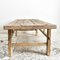 Large Antique Rustic Elm Coffee Table 5