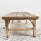 Large Antique Rustic Elm Coffee Table, Image 4