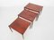 Tables Gigognes Mid-Century en Bois, Pays-Bas, 1950s, Set de 3 2