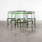 French Green Metal Folding Chairs, 1960s, Set of 6, Image 3