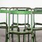 French Green Metal Folding Chairs, 1960s, Set of 6, Image 4