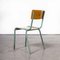 French Mint Green Model 510/1 Stacking Dining Chair from Mullca, 1950s 4