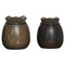 Saxbo Stoneware Humidors or Tobacco Jars by Erik Rahr, 1930s, Set of 2 1