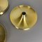 Gold Disc Wall Lights by Charlotte Perriand for Honsel, Germany, 1960s, Set of 3 13