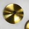 Gold Disc Wall Lights by Charlotte Perriand for Honsel, Germany, 1960s, Set of 3 9