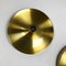 Gold Disc Wall Lights by Charlotte Perriand for Honsel, Germany, 1960s, Set of 3, Image 9